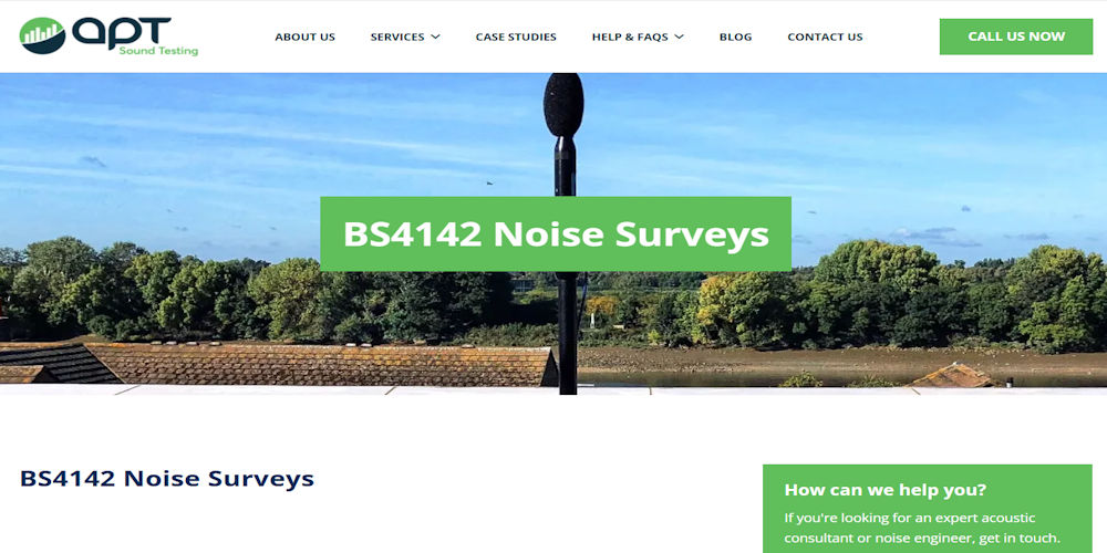 BS4142 Noise Impact Assessments 1 BS4142 Noise Surveys