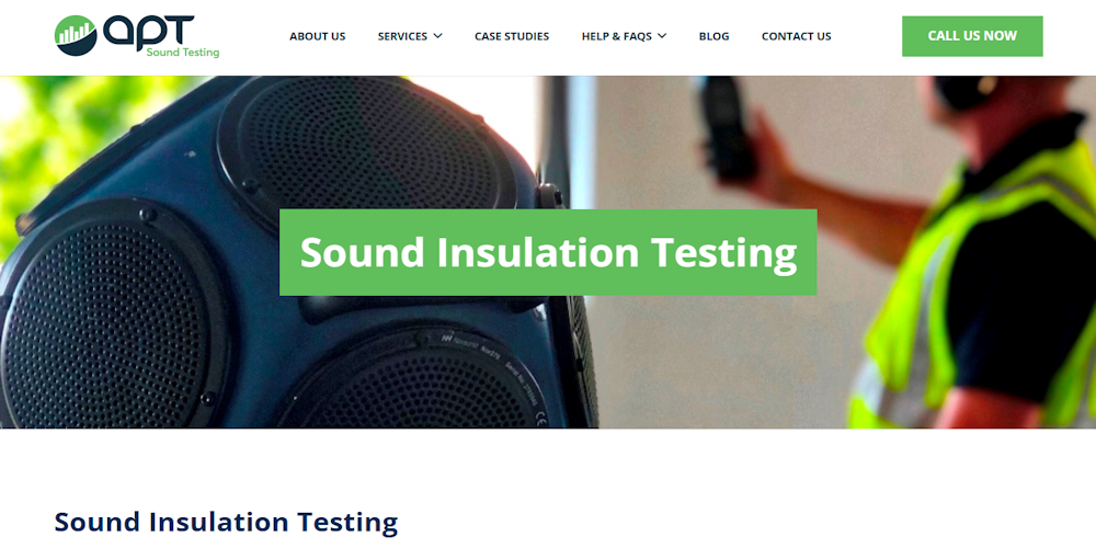 Sound Insulation Testing